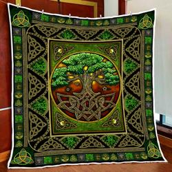 Tree Of Life Irish Tree Of Life St Patricks Day All Over Printed Quilt  Maria
