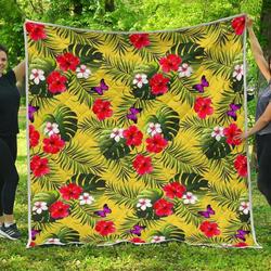 Tropical Exotic Hawaiian Cl17100620Mdq Quilt Blanket