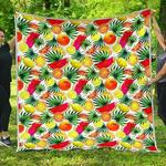 tropical fruit leaf cl17100623mdq quilt blanket d2483041