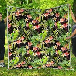Tropical Hawaiian Parrot Cl17100628Mdq Quilt Blanket