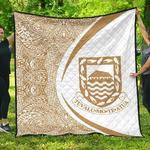 tuvalu coat of arms polynesian premium quilt circle style 03 j2 quilt d2419415