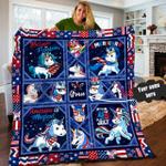 unicorn personalized quilt blanket lml150603dt d2413757