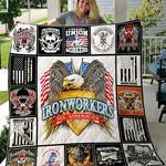 union ironworkers quilt blanket great customized gifts for birthday christmas thanksgiving 0