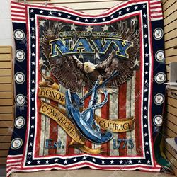 United States Navy 3D Blanket Full Printing 00084  Quilt