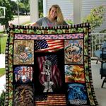 us army bald eagle because of the brave quilt blanket great customized gifts for birthday 0