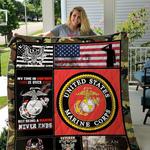 us marine corps my time in uniform is over but being a marine never ends quilt blanket great 0