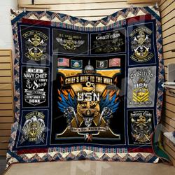 Us Navy Chef Quilt Blanket Dhc3112113Vt