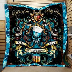 Us Navy Quilt Blanket Dhc0910539Vt