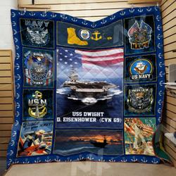 Us Navy Quilt Blanket Dhc0910577Vt