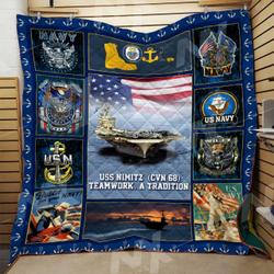Us Navy Quilt Blanket Dhc3112324Vt