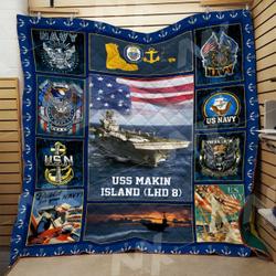 Us Navy Quilt Blanket Dhc3112325Vt