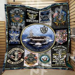 Us Navy Quilt Blanket Dhc3112417Vt