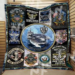 Us Navy Quilt Blanket Dhc3112419Vt