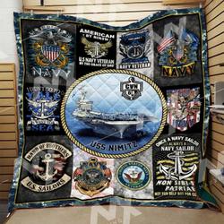 Us Navy Quilt Blanket Dhc3112420Vt