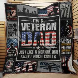 Veteran Dad Quilt Blanket Dhc03021423Td
