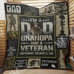 Veteran Grandpa Quilt Blanket Dhc1102435Td
