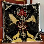 viking fenrir norse wolf all over printed quilt maria d2420988