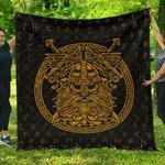 viking norse god odin wolfs swords premium quilt a7 quilt d2420053