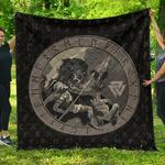 viking ragnarok battle god odin wolf fenrir premium quilt a7 quilt d2419987