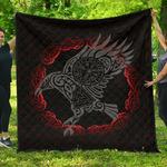viking raven old rune premium quilt a7 quilt d2420076