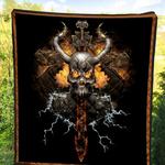 viking skull all over printed quilt maria d2421047