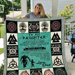 viking to my daughter love dad quilt d2421239