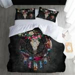 vintage black skull dreamcatcher printed bedding set bedroom decor d2115096