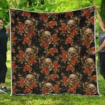 vintage floral skull cl17100667mdq quilt blanket d2447720