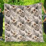 vintage hibiscus plumeria cl17100669mdq quilt blanket d2483398