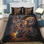 viticstore ghost rider black flame shade all size quilt bedding set d2108057