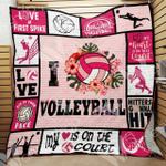 volleyball cl15100384mdq quilt blanket d2480012