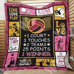 Volleyball Hur Quilt Cysird