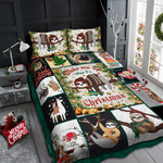 wake up when its christmas sloth quilt bedding set tn141173 d2218191