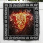 warriors skull viking hur quilt bevrop d2486636