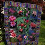 water lily p110413 quilt blanket quilt d2414891