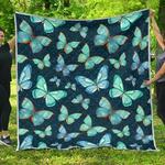 watercolor blue butterfly cl17100682mdq quilt blanket d2447714