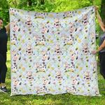 watercolor cartoon cow cl17100683mdq quilt blanket d2483793