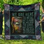 we are here to heal for yoga lover quilt d2422686