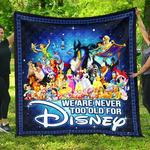 were never too old for disney premium quilt quilt d2420215