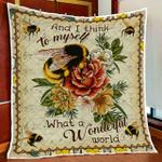 what a wonderful world bee quilt blanket d2448207