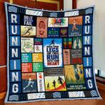 when your legs are tired run with your heart quilt blanket d2448284