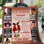 whenever feel overwhelmed black mom to daughter quilt d2484966