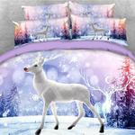 white reindeer and snow covered christmas tree clh2210291b bedding sets d2227787