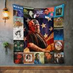 willie nelson 3 album covers quilt blanket d2451697