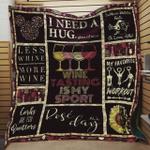 wine is tasting my sport quilt blanket great customized blanket gifts for birthday christmas 0