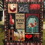 wine lady pkt200658 quilt blanket d2478721