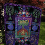 witchcraft tree of life celtic pattern quilt blanket great customized gifts for birthday 0