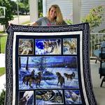 wolf in the winter quilt blanket great customized blanket gifts for birthday christmas 0