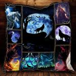 wolf moon quilt blanket great customized gifts for birthday christmas thanksgiving perfect gifts 0