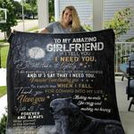 wolf to my amazing girlfriend if i tell you i need you do not take it lightly quilt d2423482